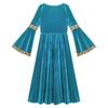 Girls Medieval Princess Costume Renaissance Costume Robe Retro Gown Dress for Halloween Cosplay Dress Up