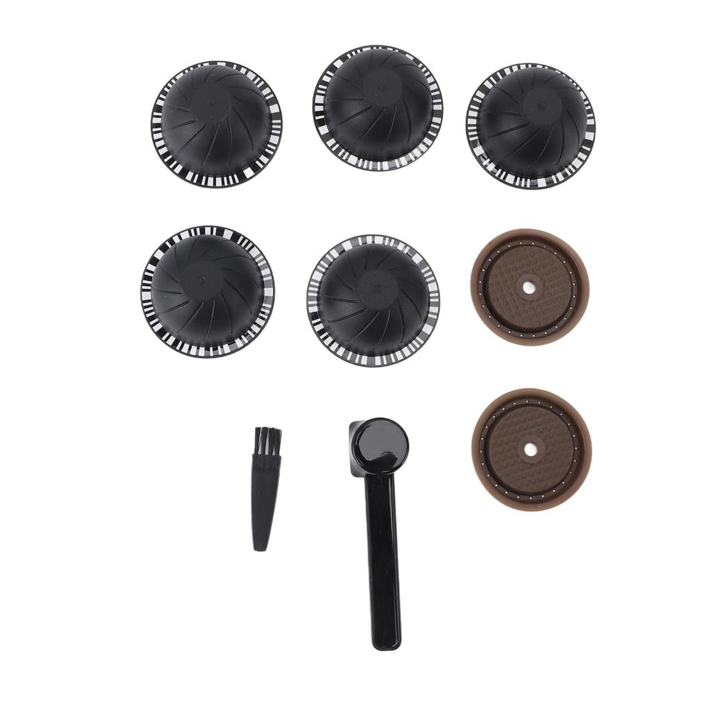 Reusable Capsule Kit For Nestle Vertuoline Coffee Machine with 5pcs Empty Refillable Pods 2pcs