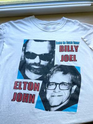 Vintage 1990er Billy Joel Band Tour Weißes Unisex-T-Shirt
