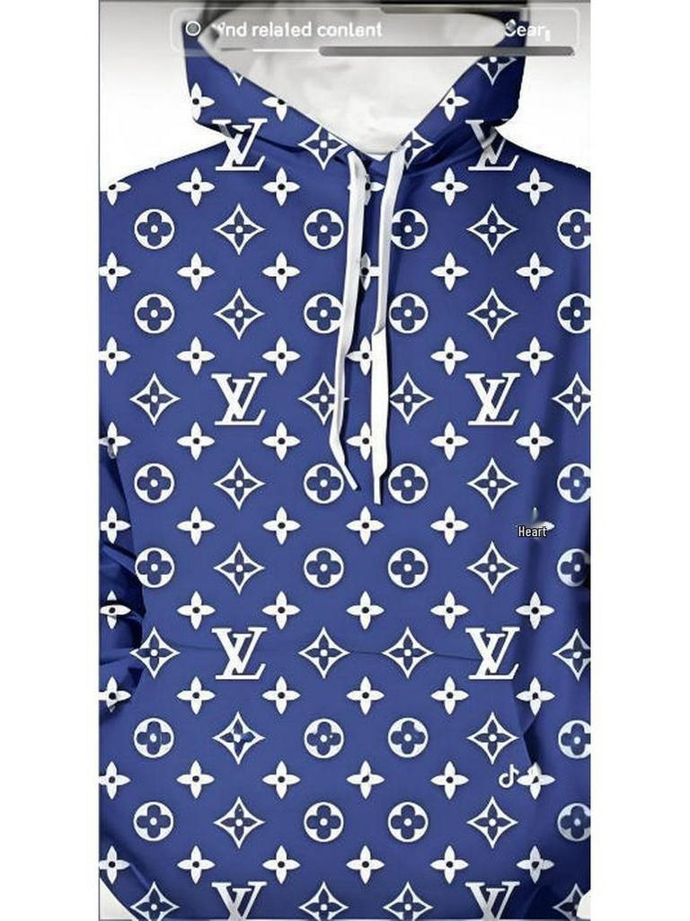 Leichter Luxus-Freizeithoodie mit Allover-Print, Frühjahr/Herbst 2025