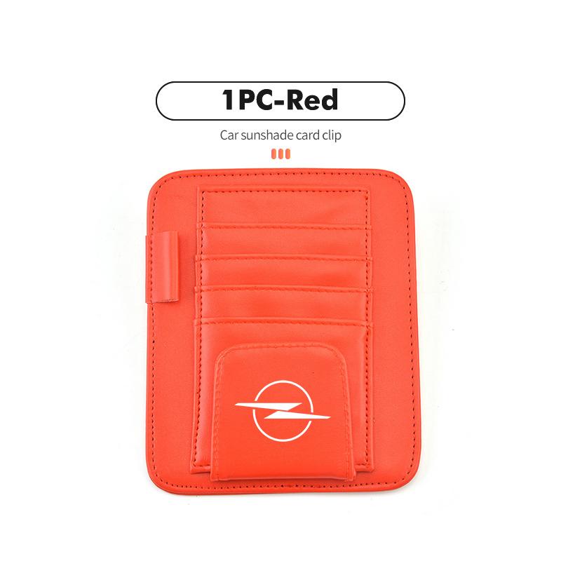 Car Sun Visor Sunglasses Clip Credit Card Pen Storage Holder For Opel Corsa Mokka Astra Cascada Adam Insignia Meriva Vectra