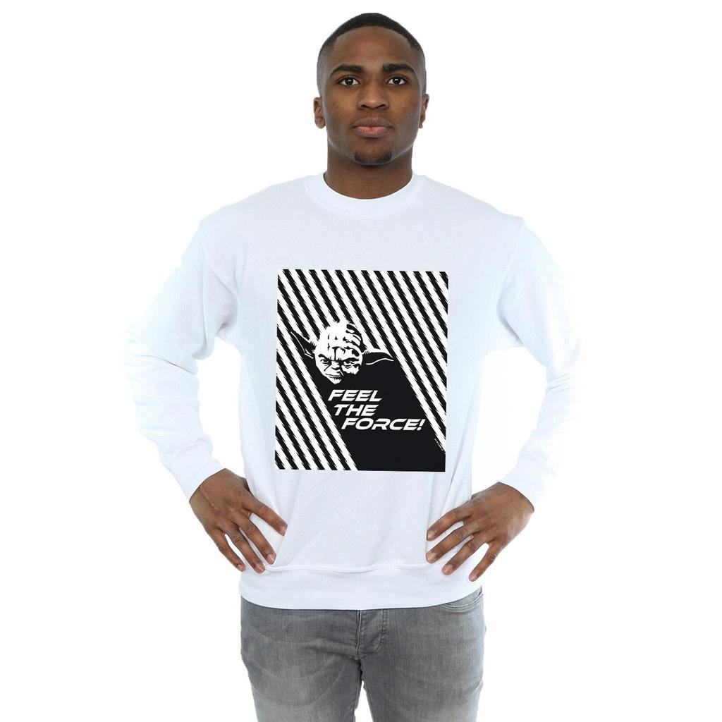 Star Wars Mens Yoda Feel The Force Sweatshirt