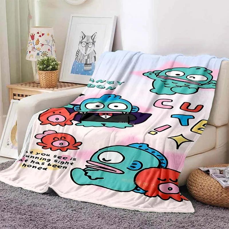 17 Styles Hangyodon Cartoon Blanket for Sofa King Size Cute Soft Flannel Throw Fluffy Bed Blanket New Born Winter Blanket Gift