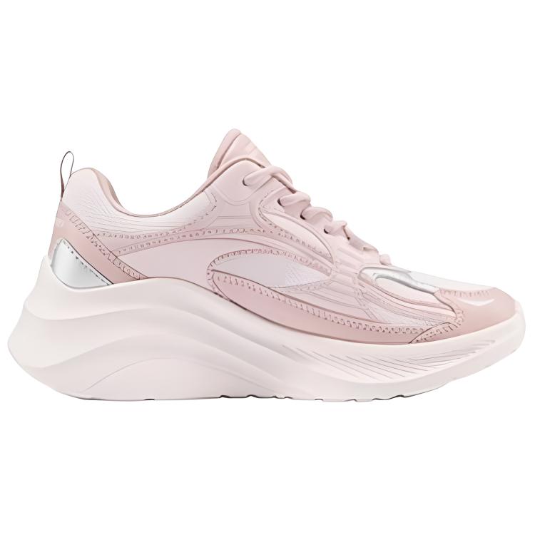 Skechers Casual Comfortable Fashion Breathable Height Increasing Lifestyle Shoes Women sneaker Pink 117523-PNK