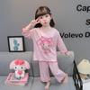 Girls Cute Cartoon Cool Touch Pajama Set Short Sleeve Shorts Summer Thin Two Piece Sleepwear For Kids