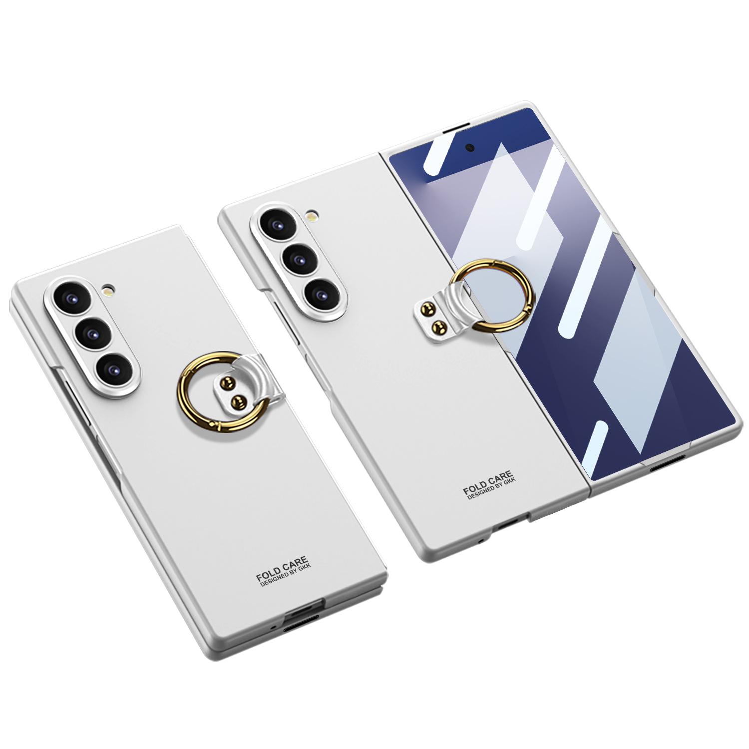 

Чехол для мобильного телефона Samsung Z Fold7 Складной экран Тонкий чехол с отверстиями Пленка Полностью закрывающий Чехол с кольцом-держателем Защитный чехол Zfold7 SM-Fold7