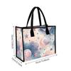 Cute Moon Star Printed Tote Bag for Women Fashion Large Capacity Casual Handbag for Daily Shopping Travel Work