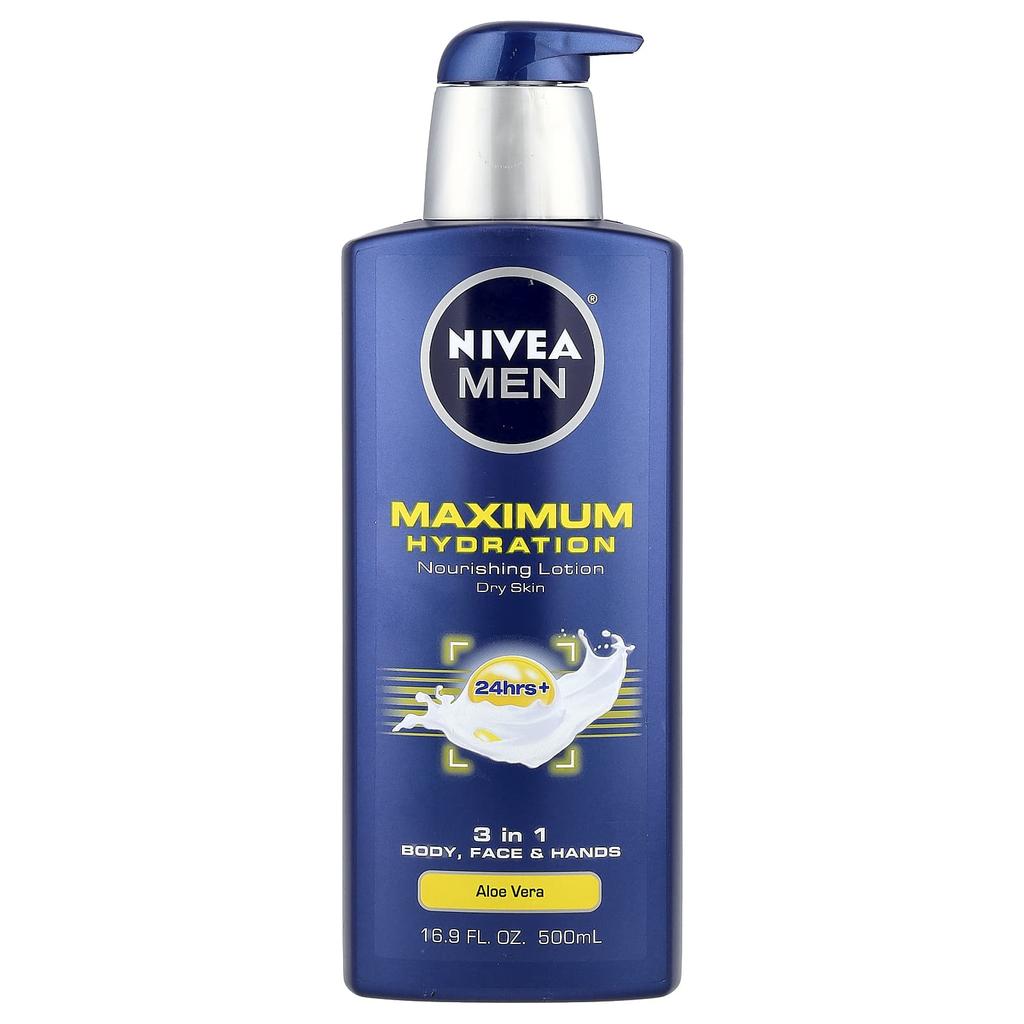 Men's Maximum Hydration 3-In-1 Nourishing Lotion, Aloe Vera, 500 Ml (16.9 Fl Oz)