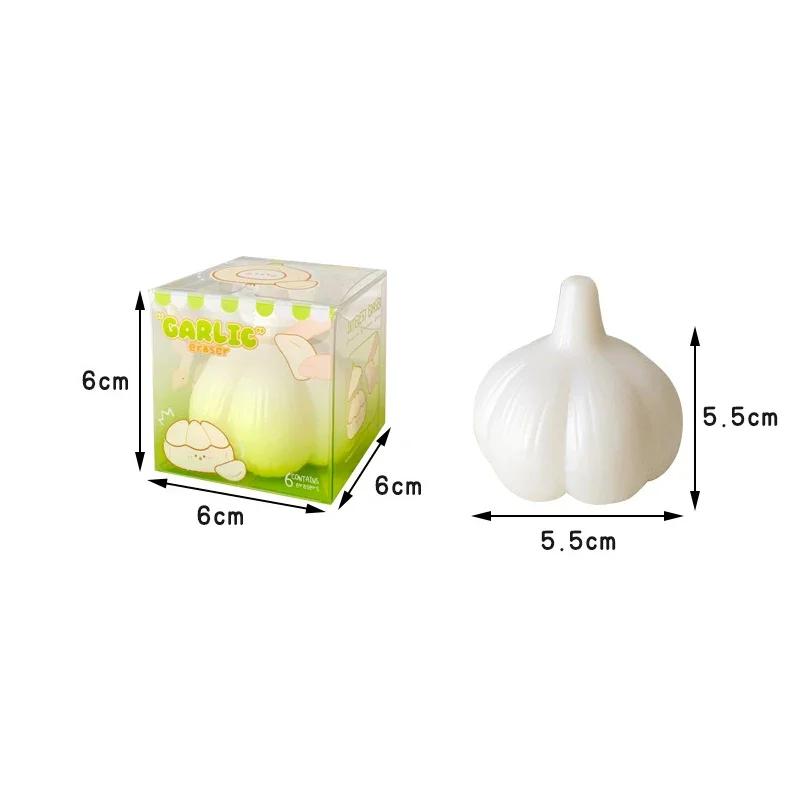 

Funny Creative Garlic Eraser - Lovely Rubber Eraser, Writing Drawing Erasers, Office Supplies, Student Stationery, Gifts for Kid