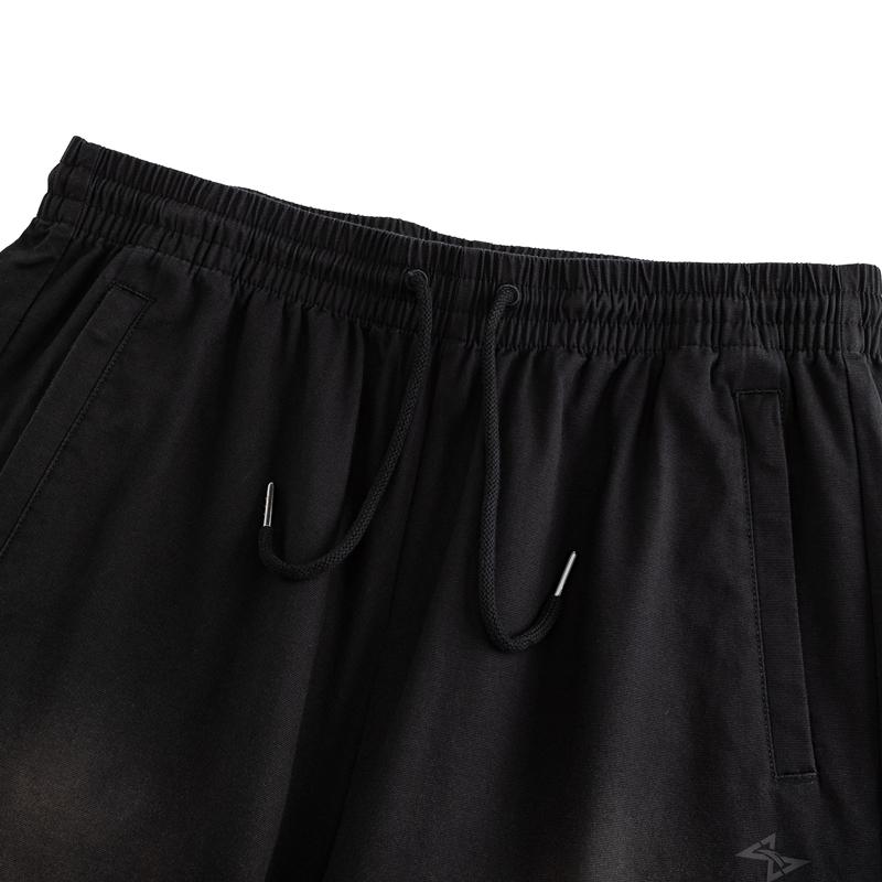 Anta Basketball Series Vintage Style Comfortable Casual Pants Men bottoms Black 152631501-2