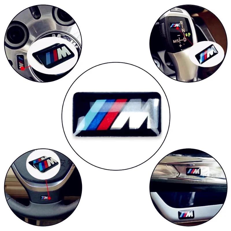 Car Steering Wheel Hub Caps Center Emblem Badge Sticker DIY Sticker For Mini For BMW E46 E39 E38 E90 E60 E36 F30 F20 X1 X3 X5 M XGNST1