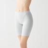 Gunze KIREILABO Lange Hüftformhose mit Bio-Baumwolle Twilight Größe M Damen Innen, KB4063N, Silber,