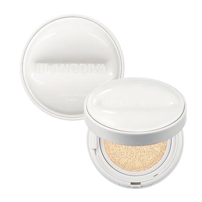 Blanc Diva Glim Coverage Cushion 12g (Main Product + Refill), 1 Pcs, C02 Petal Special Set, Shades 17–19 (Refill Included)