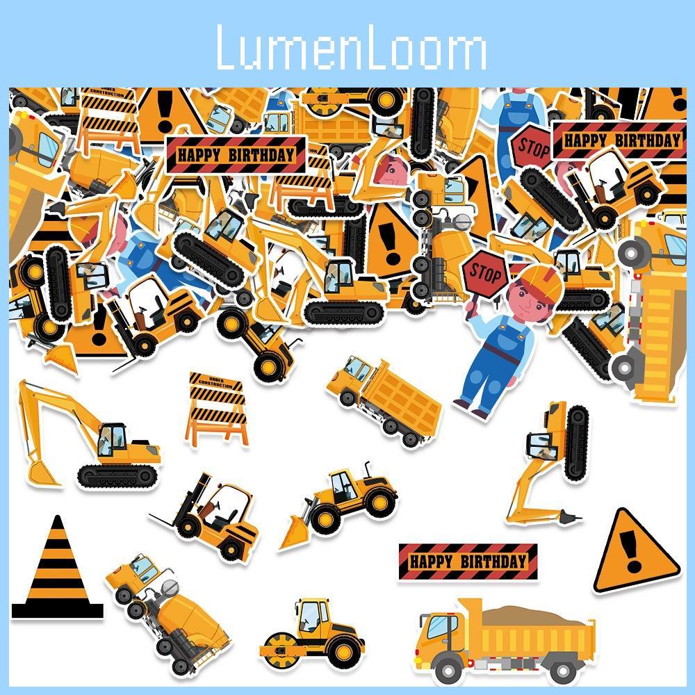 Engineering Party Vehicle Confetti Desktop Props For Children Birthday Decor