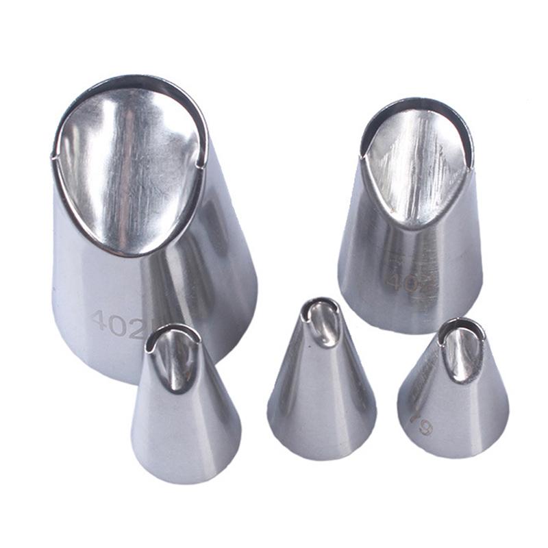 5 Stück/Set Chrysanthemen-Tülle Spritztüllen für Zuckerguss und Gebäck Küchen-Kuchenwerkzeuge