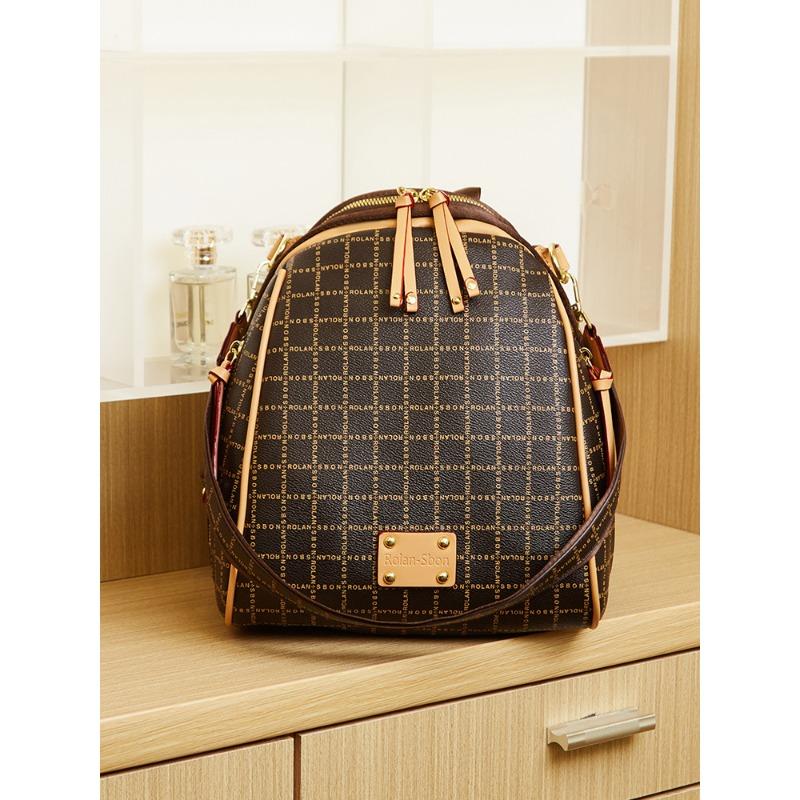 Lehký luxusní špičkový potištěný batoh pro ženy Podzimní a zimní korejský styl Všestranná taška pro dojíždění Dámský batoh s velkou kapacitou na cestování