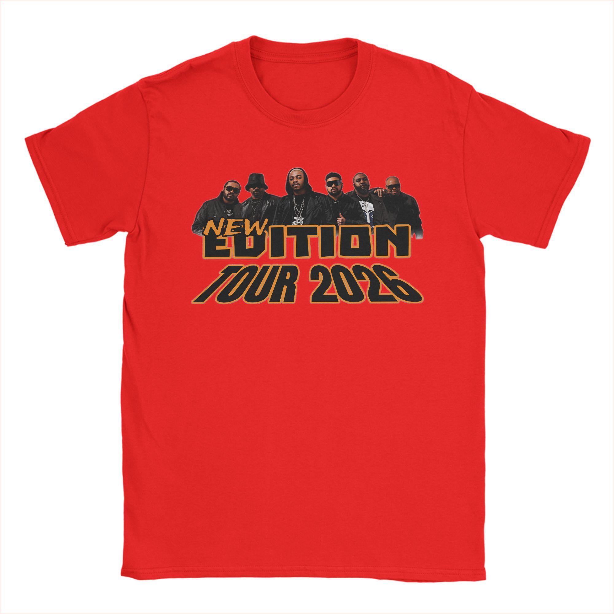 New EEditions Way Tour 2026 100 Cotton TShirt For Unisex Vintage T Shirts Crew Neck Hip Hop Tee Shirt Big Size Printed Clothing S