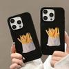 French Fries Patterned Phone Case For iPhone 17 16 Pro 15 14 13 12 11 Pro Max 16E 17Air Cartoon Cover