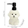 No-Leak Lotion Pump Bichon Frise Ceramic Soap Dispenser Hand Sanitizer Bottle  Children/Kids