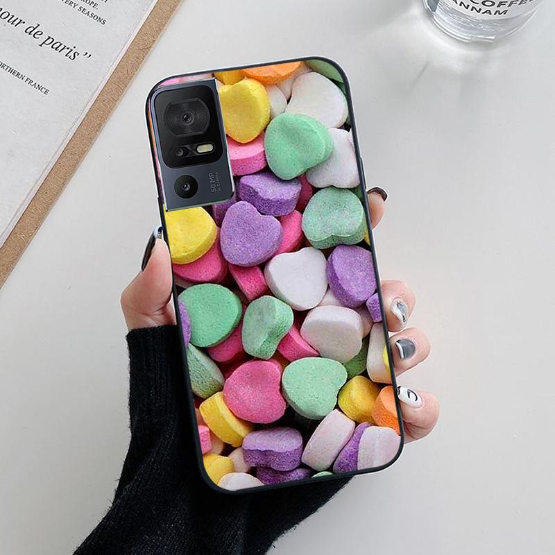 

Phone Cover For TCL 40 SE Case TCL 40R 40 R Silicone Lovely Black Bumper Soft TPU Coque for TCL 40SE Funda for TCL40SE Protector TCL 40 R 5G