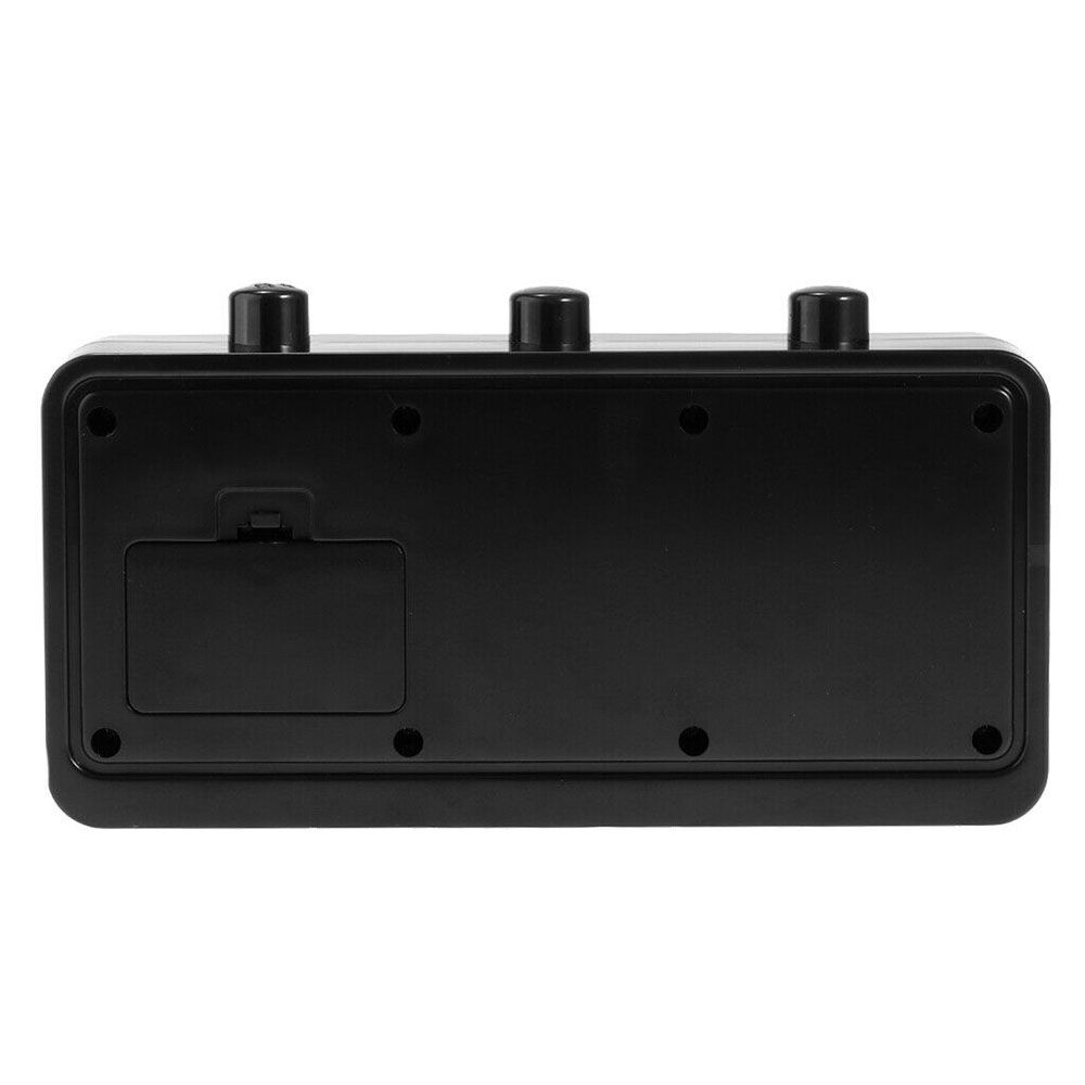 Ceas de birou din plastic pentru acasă, ceas cu alarmă digitală, afișaj dată și oră