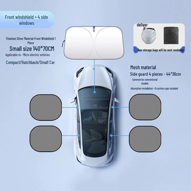 Custom Logo Car Windshield Sunshade - Heat & UV Protection Summer Visor