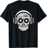 Sugarskull DJ Table Shirt Skull Disc Jockey Headphones TShirt