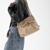 Large capacity bow tote bag women's Japanese new popular fashion aesthetic fashion simple portable armpit bag
