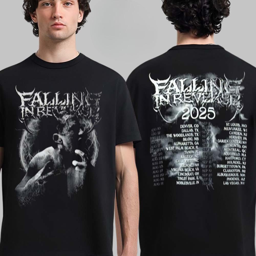 Falling In Reverse God Is A Weapon Tour 2025 US and Canada Dates Two Sided Unisex T-Shirt