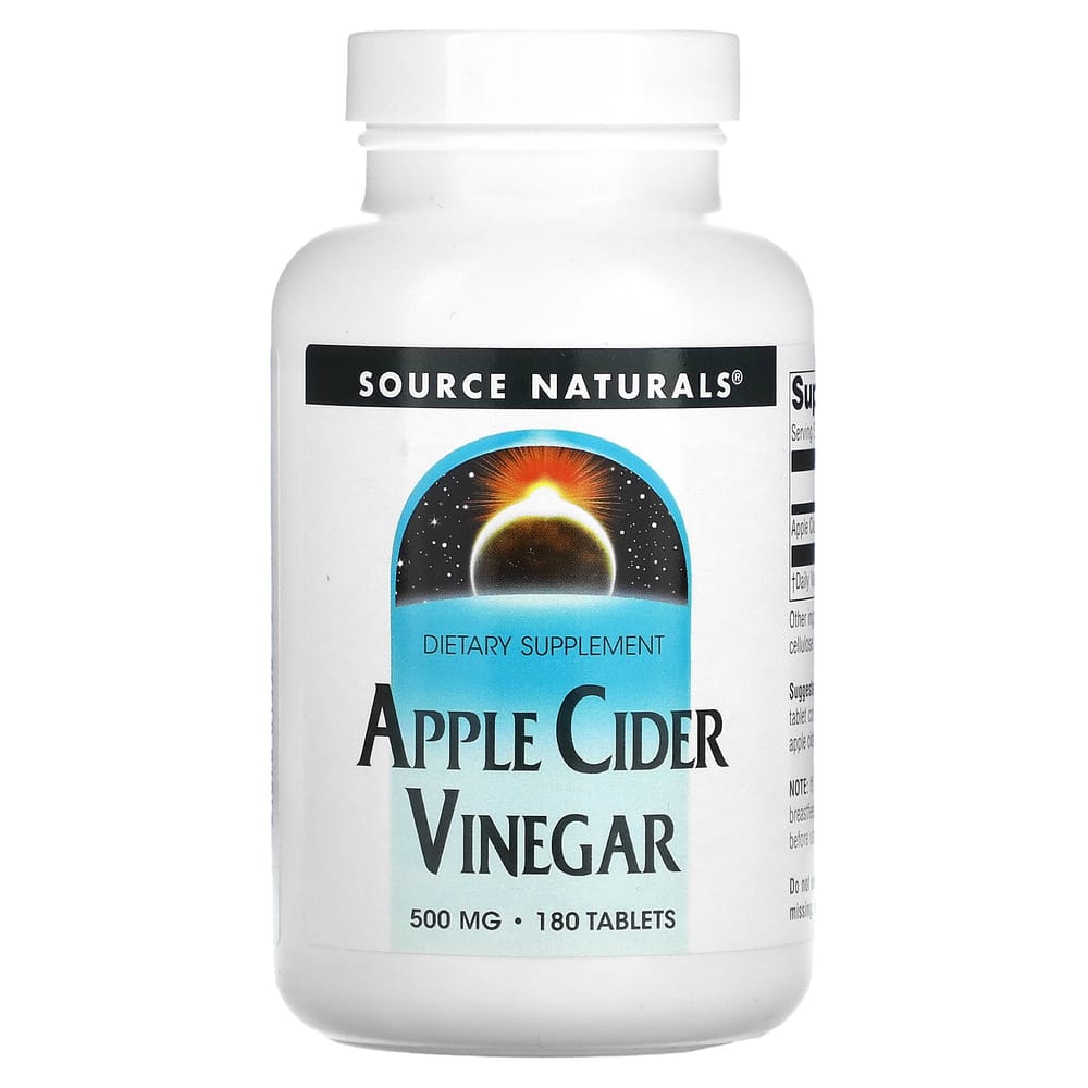 

Source Naturals Apple Cider Vinegar 500mg, 180 Tablets 180 pcs - 1 ea