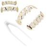 Hollow Plating Teeth Brace Fashionable Metal Teeth Decoration Jewelry for Party