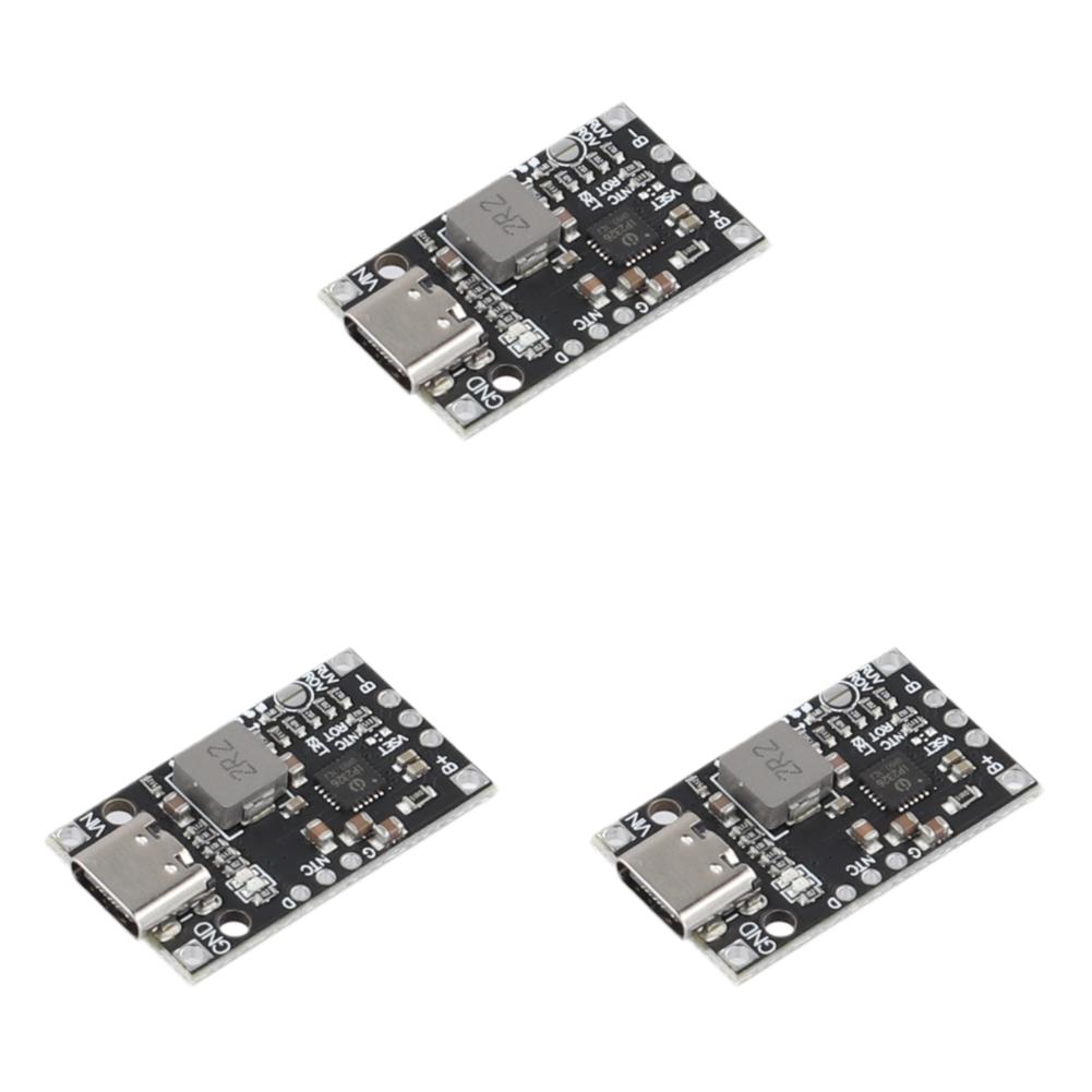 

AU 3Pcs Type-C USB 2S/3S 15W BMS 3.7V Lithium Battery Pack Charging Board Fast C