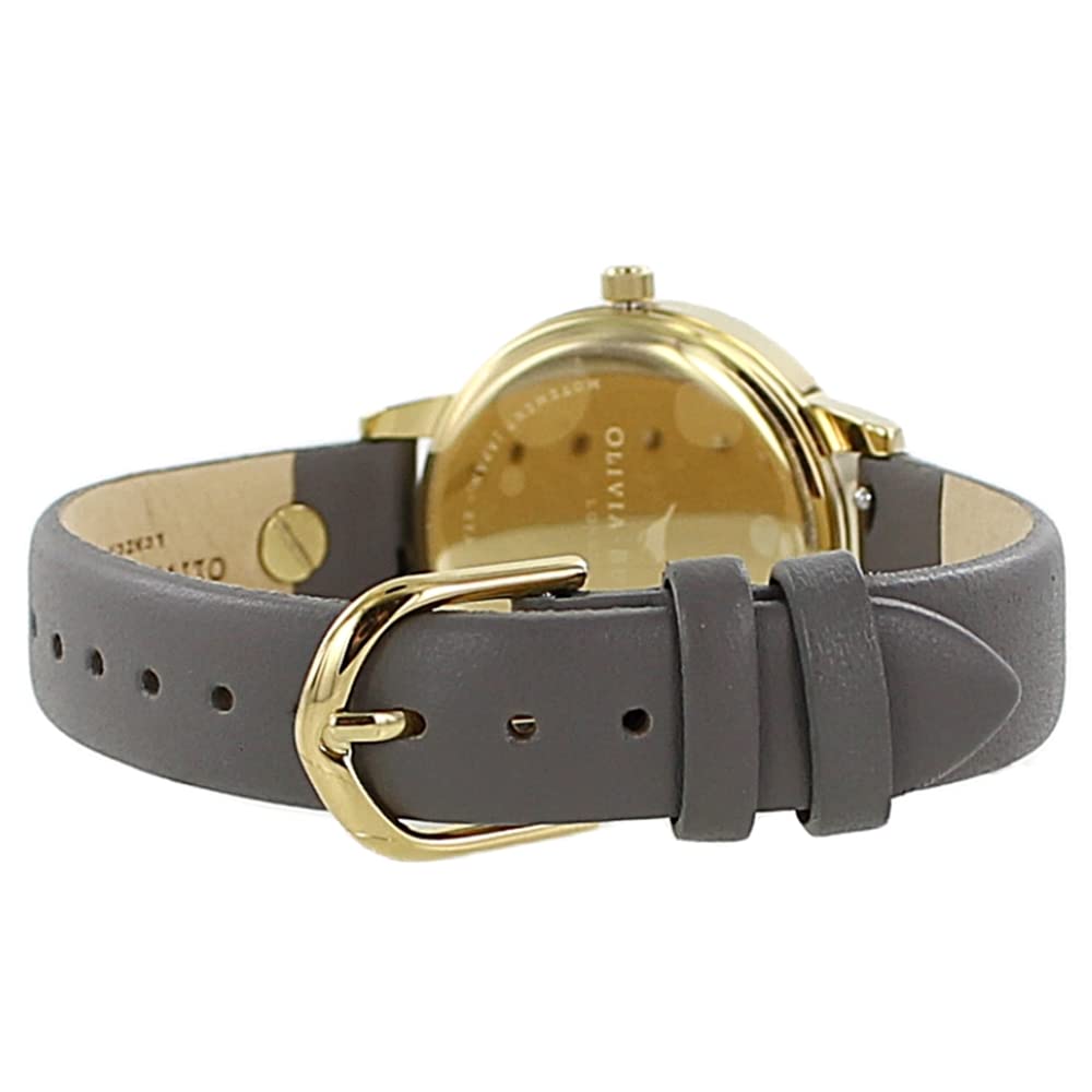 OLIVIA BURTON Enchanted Garden Grey Leather Strap OB16EG109 Watch