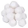 30PCS 12 Sided Blank Dice Plastic Write On Teaching Dice Cubes Polyhedral Dice Kit for Entertainment Education 2.2cm White