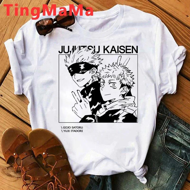 Japanese Anime Jujutsu Kaisen Unisex T Shirts Itadori Yuji Print Harajuku Tops RyoUnisex Sukuna Unisex Short Sleeves T-Shirt Unisex