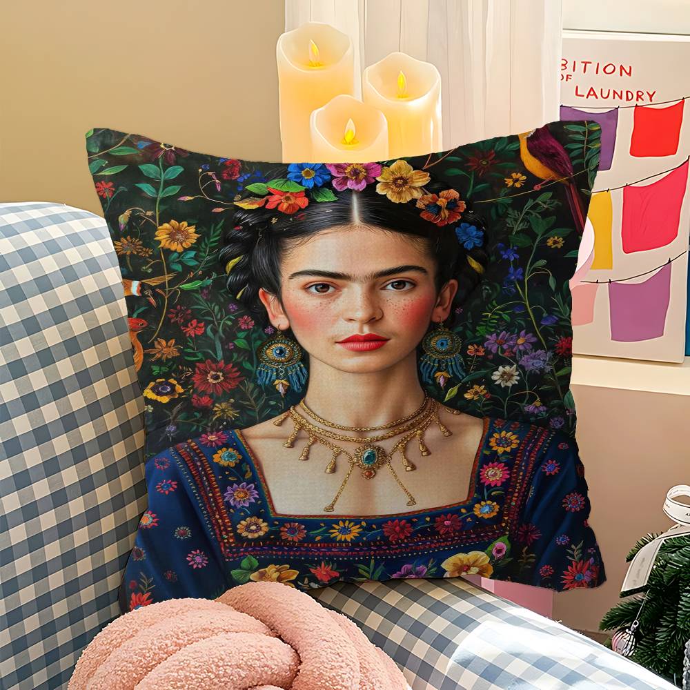 FFrida KKahlo Cushion Cover Polyester Sofa Cushions Decorative Throw Pillows Home Decoration Pillowcover
