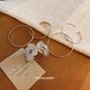 Elegant Metal Knotted Pleated Butterfly Bracelet: High-End European and American Style for Women