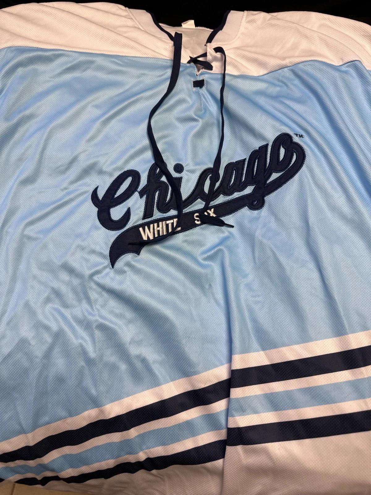 

Chicago White Sox Hockey Jersey XL Light Blue 4/27/24 SGA Promo NEW 3XL