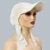 Stretch Fabric Baseball Cap Headscarf Curved Brim Sun Hat Headwrap  Hajj Umrah