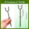 6Pcs Y-shaped Garden Hose Holder Guide Support Rack Double Hose Guide Stake for Yard Watering