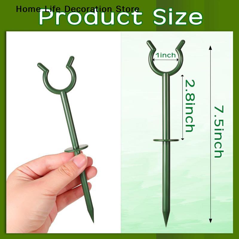 6Pcs Y-shaped Garden Hose Holder Guide Support Rack Double Hose Guide Stake for Yard Watering