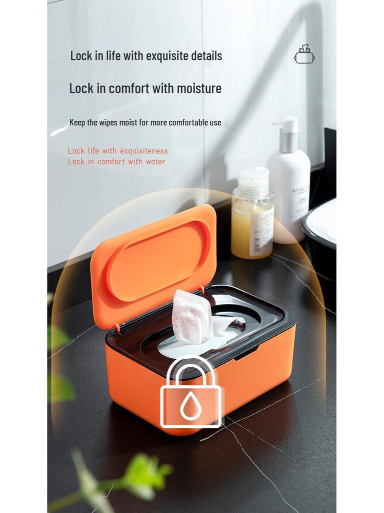 Multifunctional Dustproof Tissue & Mask Storage Box with Lid