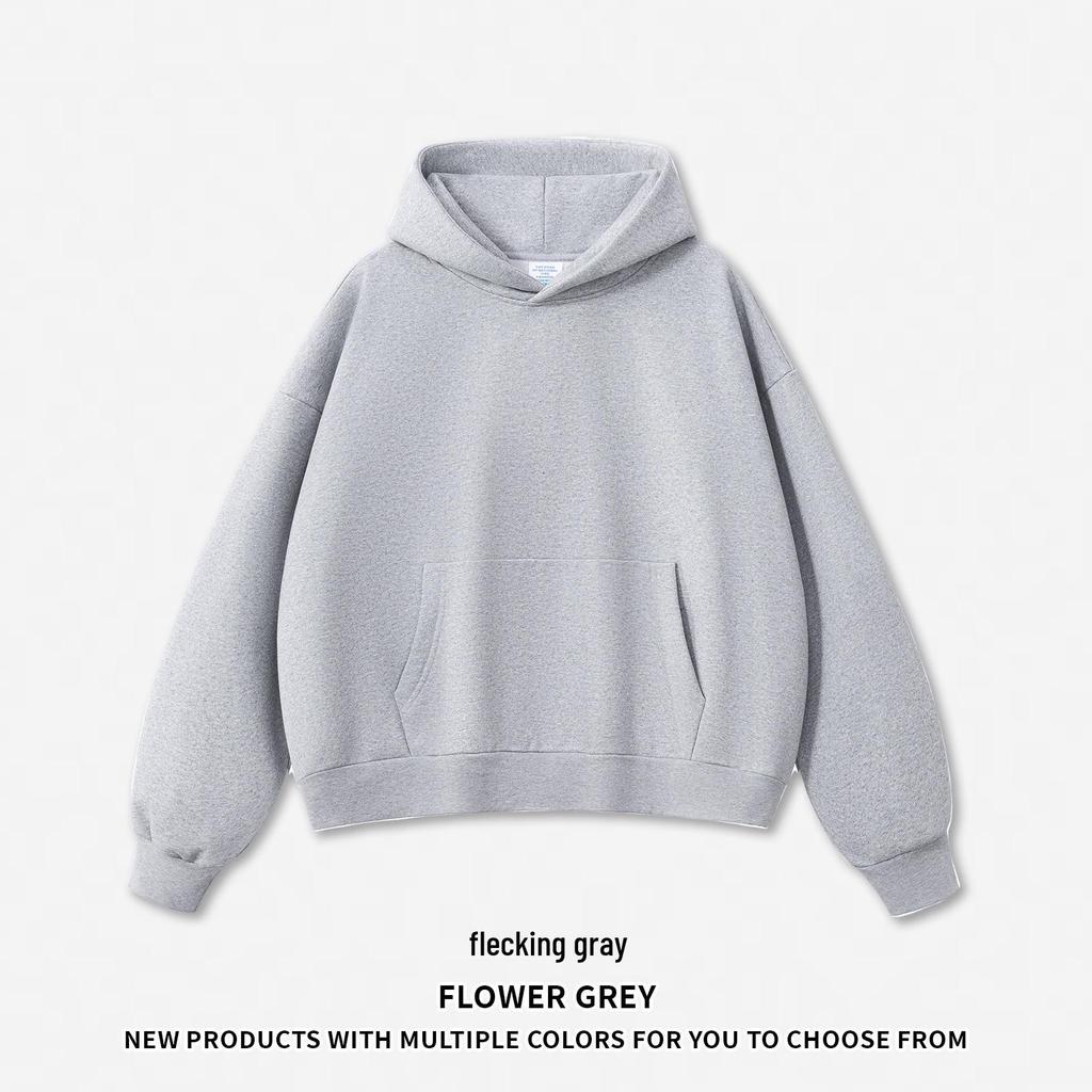 RS Men's American Style Fleece Hoodie | 500G Heavyweight Light Brushed Hooded Sweatshirt