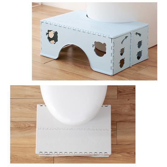 Kids Adults Toilet Bench Stable Safe Design Wear-Resistant Non-Slip Stool Circular Arc