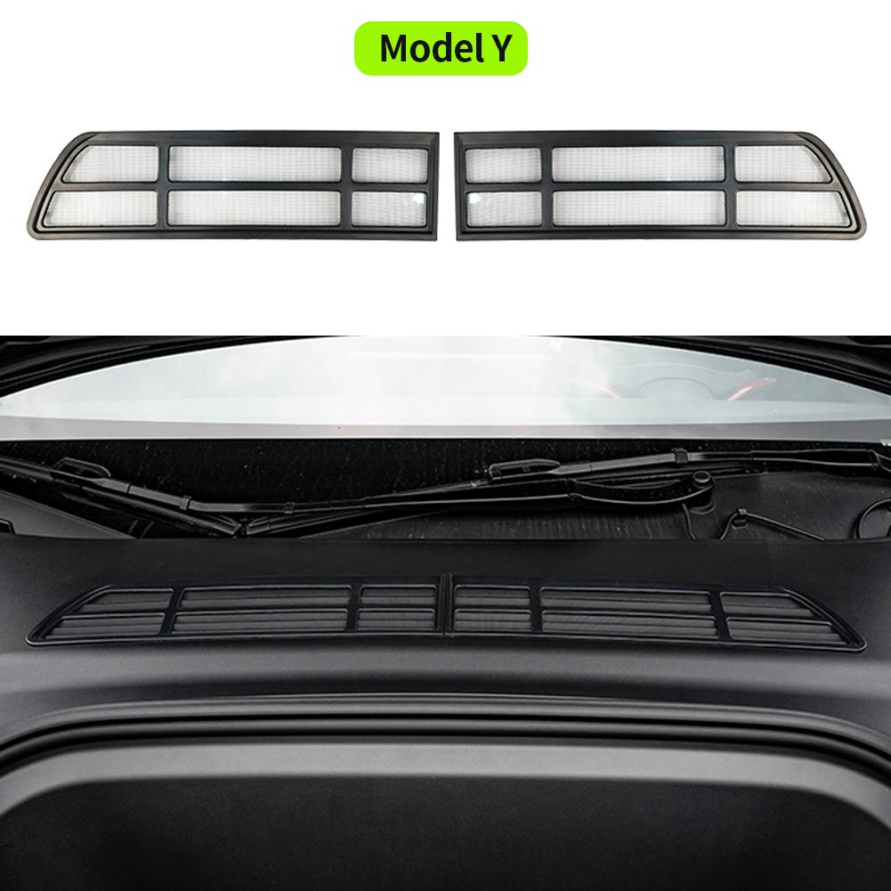 Insect-proof Net For Tesla Model Y Front Trunk Air-conditioning Cover Intake Grille Clean Air Inlet Protective Accessories 2024