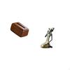 Multifunctional Rectangular Tissue Case Holder And African Tribal Lady Statue Table Decoration