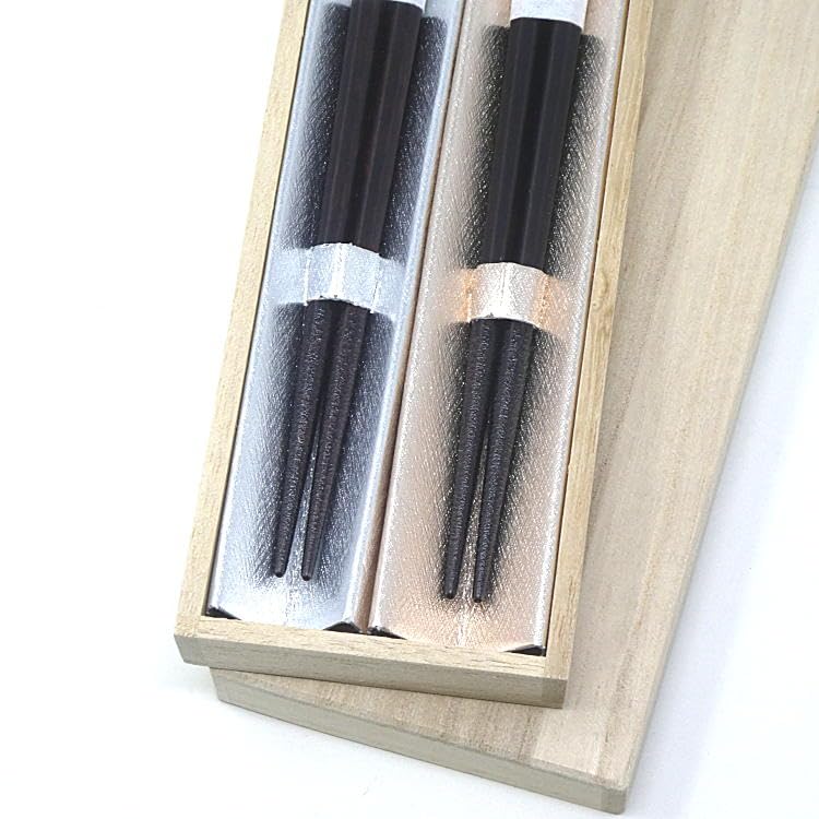 Couple Modern Couple Paulownia Wedding Wakasa Made In Dishwasher Pair of Gift Kasumikinzakura Paulownia Chopsticks, Chopsticks, Box, Gift,