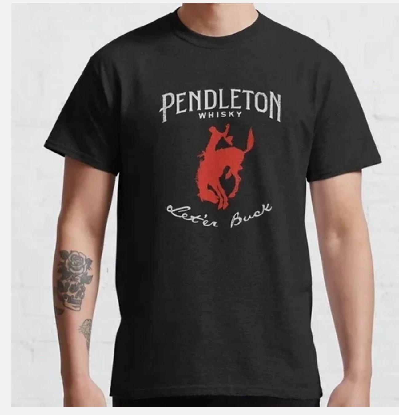 Pendleton Whisky Leter Buck Животное Унисекс Футболка Унисекс Футболка L