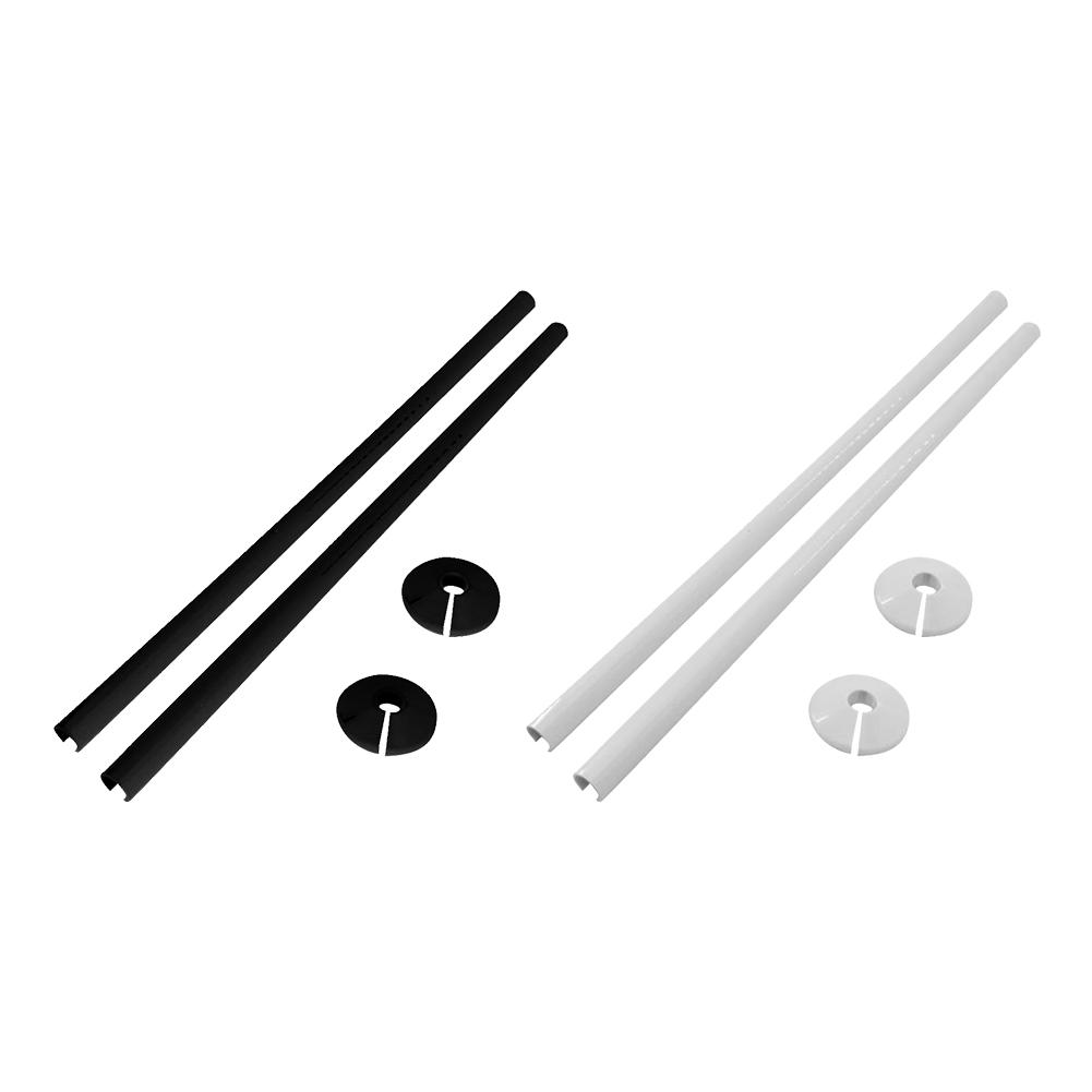2PCS Adjustable Radiator Pipe Covers with Collars Streamlined Installation Process Suitable for Various Applications
