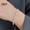 Bracciale Statement Versatile 2MM Tennis per Donne Ragazze Teen, Bracciale Colorato con Zirconia Cubica per Tutti i Giorni, Impilabile Scintillante con Strass Quadrati